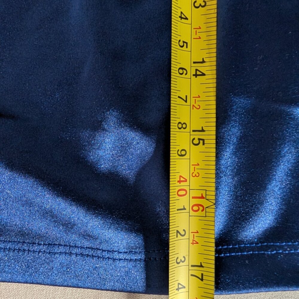 Regencycore Royal Blue Satin Rosette Sash Crop Top Size Medium - Picture 6 of 8
